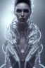 Placeholder: cyberpunk, white latex body, women, portrai, open mouth, perfect skin, tron, cyborg , perfekt, real, dream, hr giger