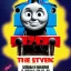 Placeholder: Thomas the Tank Engine in a Saturday Night Fever dream movie poster