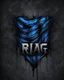 Placeholder: BLEU rag Logo IN black background