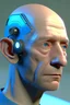 Placeholder: realistic man from slovakia in futuristik extra colored