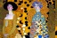 Placeholder: Gustav Klimt is painting a picture