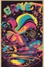 Placeholder: nostalgic Blast from the Past rave party poster cheerfull disney abstract