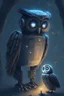 Placeholder: I want a robot and a Nightowl and artificial intelligence combined in one image.