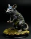 Placeholder: A bluish black shadow elemental rat painted by Alfred Sisley