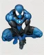 Placeholder: spider-man as DC blue lantern