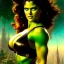 Placeholder: portrait 'beautiful Sexy Busty She-Hulk',crystal clear green eyes,painting by gaston bussiere, greg rutkowski, yoji shinkawa, yoshitaka amano, tsutomu nihei, donato giancola, tim hildebrandt, oil on canvas, cinematic composition, extreme detail,fit full head inside picture,32k