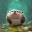 Placeholder: pixar art style of cute fat baby otter in natural environment, monotone color, full body, by mobeius, au naturel, hyper detailed, digital art, trending in artstation, cinematic lighting, studio quality, smooth render, unreal engine 5 rendered, octane rendered, art style by klimt and nixeu and ian sprigger and wlop and krenz cushart