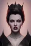 Placeholder: Lana Turner as evil queen in black leather, leather, busty, cleavage, angry, stern look. character design by cory loftis, fenghua zhong, ryohei hase, ismail inceoglu and ruan jia. unreal engine 5, artistic lighting, highly detailed, photorealistic, fantasy