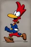 Placeholder: Woody woodpecker on his way to the gallows