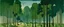 Placeholder: A bluish green forest with tall trees painted by Henri Rousseau