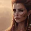 Placeholder: best quality, realistic lighting, masterpiece portrait of Penelope Cruz from pirates of the Caribbean, details, light dusting of freckles, shot from above, simple chain hauberk, warhammerVector art matte painting digital illustration 3D shading CryEngine Behance HD 3Delight