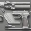 Placeholder: pistol, grey background