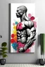 Placeholder: profile man wall art floral bodybuilder