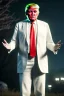 Placeholder: Ultra realistic image night, Donald trump zombie, suit, blood, torn arm, night, the walking dead style, dark ambient, highly detailed, White House background, concept art, unreal engine 5, ray tracing, RTX, focal lighting, ultra detail, volumetric lighting, 3d, finely drawn, high definition, high resolution.