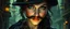 Placeholder: close up portrait of clever crow vintage mustache thief quickling juggler woman in then elven magical green city of Forgotten Realms, myth drannor
