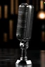 Placeholder: vintage microphone black