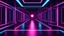 Placeholder: 3d render, abstract minimal background, glowing lines, blank space, pink blue neon lights, ultraviolet spectrum, virtual reality corridor, laser