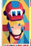 Placeholder: Geometric Mario poster