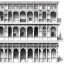 Placeholder:  building cross section, interior croquis, Vignola classicism architecture,building cross section, interior view of building from exterior +Book illustration by , Jean Baptiste Monge, strong lines, high contrast vibrant colors, highly detailed, 16k resolution, trending on behance