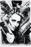 Placeholder: face melting light saber candle INFINATE MONEY GLITCH in the style of Eileen Agar surrealism black and white devinci