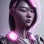 Placeholder: Portrait, cyberpunk Asian woman with rabbit mask, black pink color, highly detailed, concept art, smooth, unreal engine 5, god rays, ray tracing, RTX, lumen lighting, ultra detail, volumetric lighting, 3d, finely drawn, high definition, high resolution.