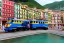 Placeholder: Lego close up Train in lego riomaggiore italy sea town lego