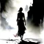 Placeholder: WOMAN WALKING. Thomas Wells Schaller