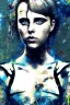 Placeholder: Danish singer MØ face, Abstract Yoji Shinkawa,