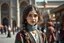 Placeholder: a beautiful girl in folk custom satnding in Tabriz Saat Square. Ultra-detailed, masterpiece quality, award-winning composition, trending on ArtStation, digital art perfection.