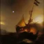 Placeholder: Rembrandt, stars, planets, ships, space