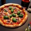 Placeholder: Delicious realistic pizza, shiney texture, unreal engine 5, 8k resolution, photorealistic, ultra detailed, by greg rutowski