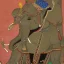 Placeholder: pegan god riding a detailed indian elephant painting