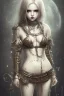 Placeholder: cry blood piercing girl cute steampunk girl body anormal knife hell end solitary darkness sad