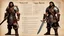 Placeholder: character concept sheet with AD&D statistics and characteristics, [vintage style noisy scratches glitches, Shot the texture and then rewound the film and double exposed the face] a Barbarian ranger with his leather armour, his broad sword and his small iron shield character concept sheet with AD&D statistics and characteristics, [vintage style noisy scratches glitches, Shot the texture and then rewound the film and double exposed the face] a Barbarian ranger with his leather armour, his broad sw