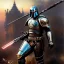 Placeholder: 'Jango Fett helmet',ancient metal armor and helmet ,painting by gaston bussiere, greg rutkowski, yoji shinkawa, yoshitaka amano, tsutomu nihei, donato giancola, tim hildebrandt, oil on canvas, cinematic composition, extreme detail,fit full head inside picture,16k