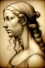 Placeholder: Anatomía de una mujer hembra al estilo de Leonardo davinci