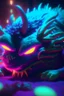 Placeholder: Sleep creature,photo quality, unreal engine render, highest quality, vivid neon colors, volumetric lighting,