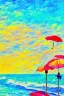 Placeholder: painting, impressionist, wanderlust, bright colors, beach