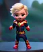 Placeholder: Baby captain marvel, full body, bokeh