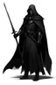 Placeholder: A commander with a black cloak and a long coat with long combat boots and a long spear with his Helmet under his cloak