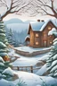 Placeholder: a snowy nature illustration