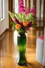 Placeholder: a nice flower vase in a modern house hall