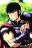 Placeholder: Guts from Berserk holds Caska