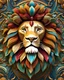 Placeholder: Beautiful león colorful art Deco, full body, 3D, amazing artwork, hyper detailed, ultra maximalist quality, 12k