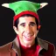 Placeholder: Arthur fonzarelli, elf hat, fonz, older, fonzie, brught green hat