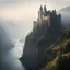 Placeholder: In the midst of fog and birds that sweep, Stands a castle grand, on a cliff so steep. A bridge of stone to yonder shore, Connects this keep forevermore. Turrets high in the morning haze, Whisper tales of ancient days. A fortress vast with secrets deep, In its walls, countless legends sleep.