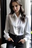 Placeholder: White shirt with no details just the blouse