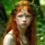 Placeholder: pretty girl, ginger, skinny, aged 13, faun, satyr, fantasy