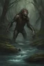 Placeholder: As he headed toward the noise, the shrieking grew louder until it escalated into an unearthly screech that made the hairs on his neck stand up. Breaking into a clearing, he froze at the sight before him. A bizarre creature resembling a misshapen humanoid was leaning over the water, its leathery limbs ending in claws that sliced through the air. When its face turned toward Alex, slitted yellow eyes met his with unbridled malice. It let out an earsplitting shriek and charged. Alex turned to run bu