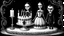 Placeholder: draw a birthday cake with logo number 23 and one candle 23 ,Insanely detailed Addams Family movie still with Barbie dolls, art by tim burton